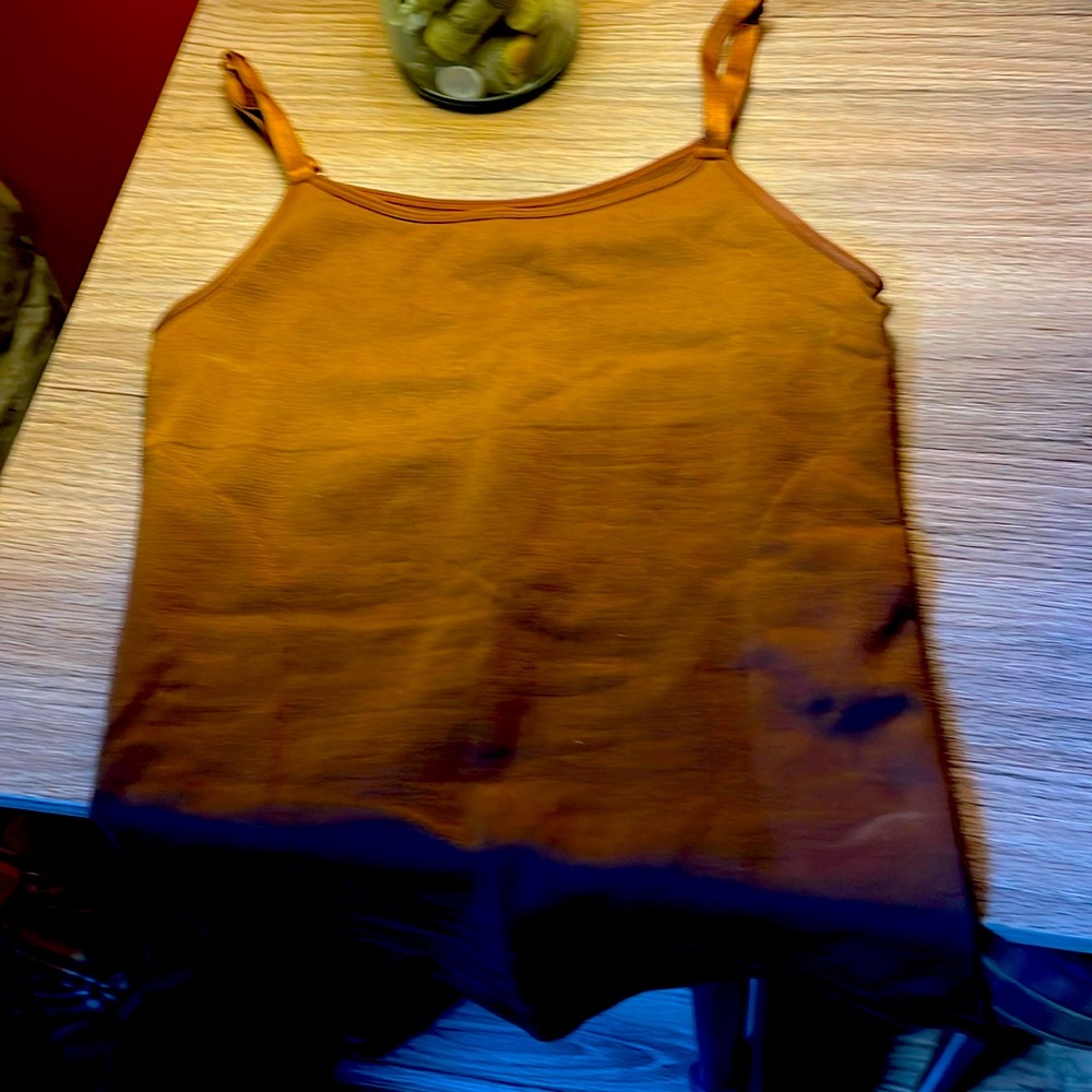 Shapermint Rust Brown Slim Cami Tank Top